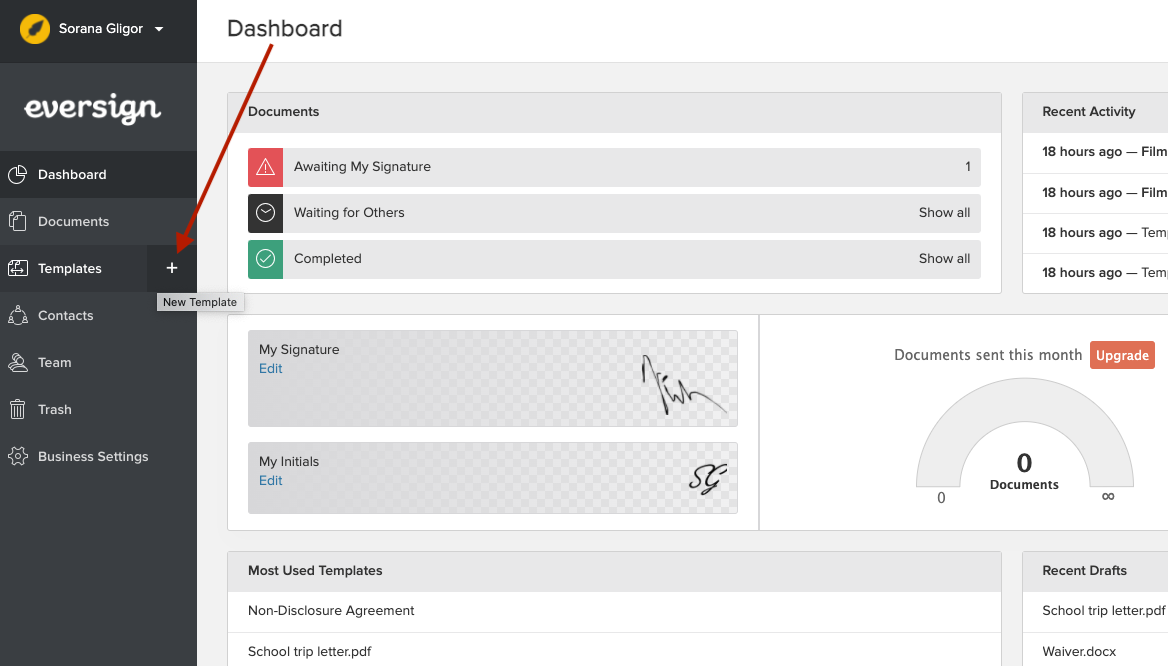 How to Use Templates in eversign and Save Time