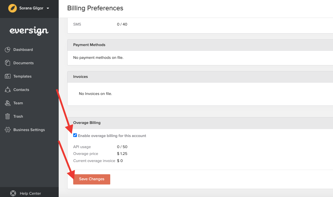 How to Enable and Disable Overage Billing