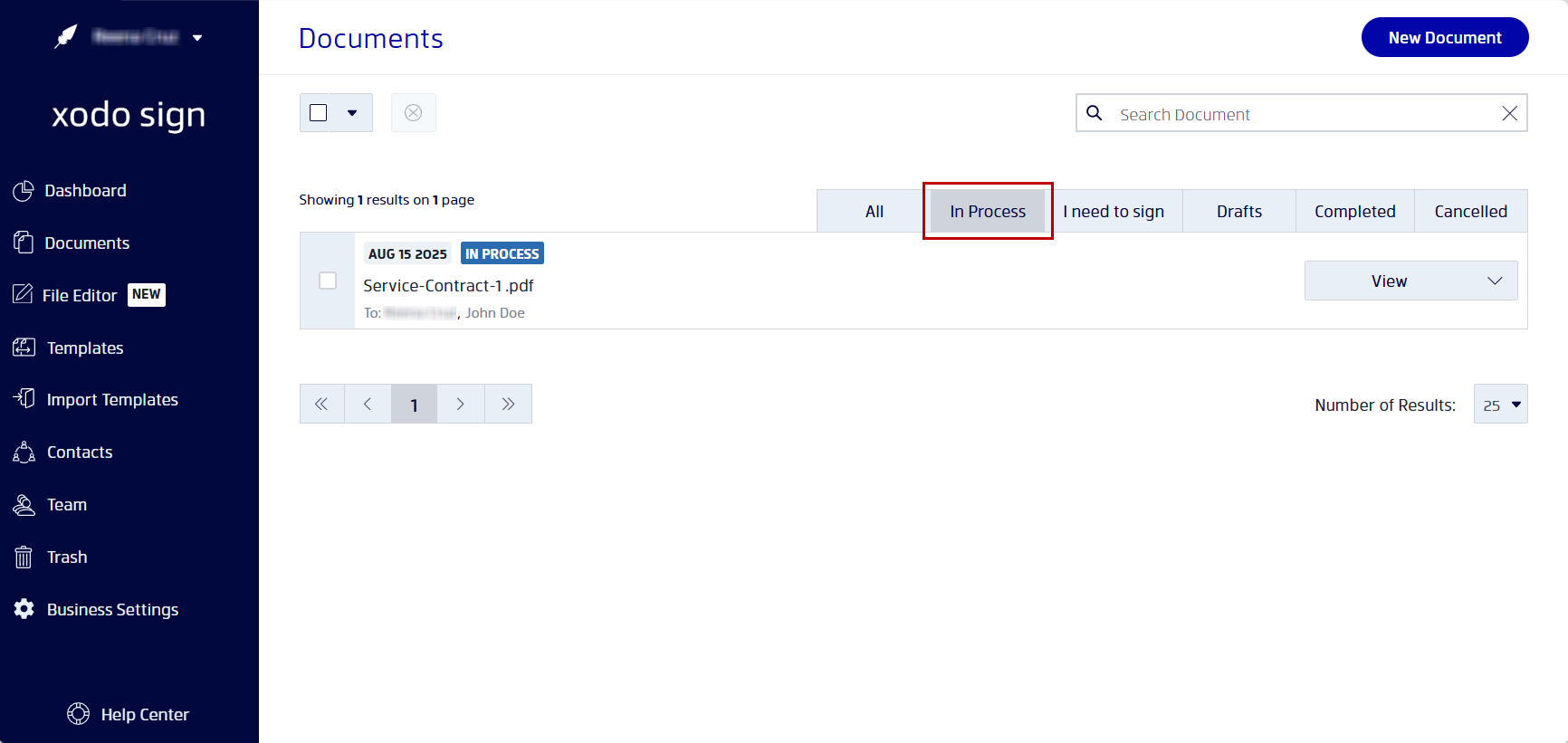 Steps to sending document to users